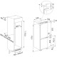 FRANKE Combina Frigorifica Incorporabila, FCB 320 TNF NE D, 250 l net, 60 cm