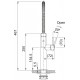 FRANKE Baterie Mythos Pescara Semi Pro Industrial Black, dus