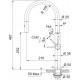 FRANKE Baterie Mythos Pescara Dus J Anthracite / Antracite, monocomanda, dus