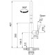 FRANKE Baterie Mythos Pescara Dus J Anthracite / Antracite, monocomanda, dus