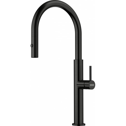 FRANKE Baterie Mythos Pescara Dus J Industrial Black, monocomanda, dus