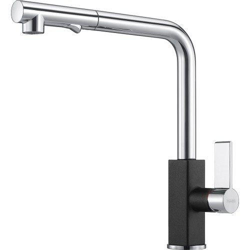 FRANKE Baterie Maris Plus dus Negru/Grafite, extractibil, monocomanda