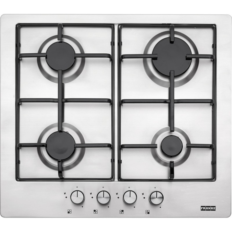 FRANKE Plita Gaz New Linear FHNL 604 4G XS E,Inox, 4 arzatoare, 60 cm