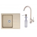 Pachet chiuveta fragranite BFG 611-62+  baterie Pola + dozator sapun avena