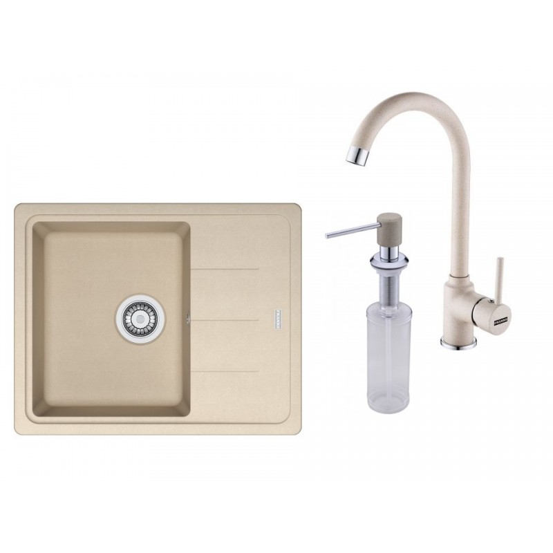 Pachet chiuveta fragranite BFG 611-62+  baterie Pola + dozator sapun avena