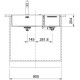 FRANKE Chiuveta Box Center BWX 220-54-27, semifilo/ filotop, inox lucios, cuva accesorii dreapta, 86 x 51cm