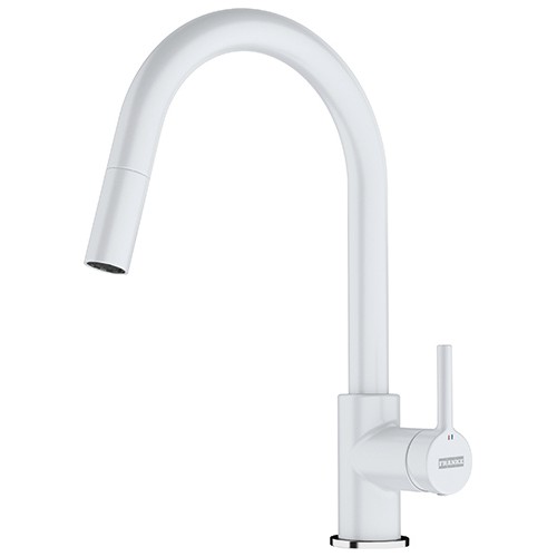 FRANKE Baterie Lina Extractibil Alb, monocomanda