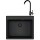 FRANKE Pachet chiuveta fragranite MRG 610-54+Pola 1.0 Negru VN, 59X50 cm