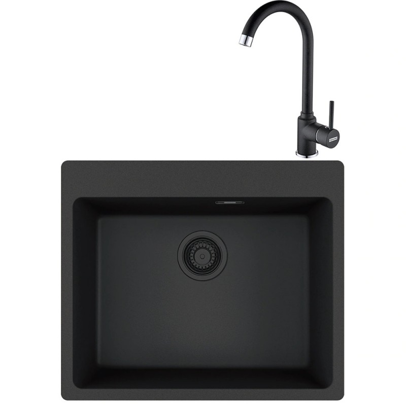 FRANKE Pachet chiuveta fragranite MRG 610-54+Pola 1.0 Negru VN