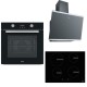 Pachet Franke Cuptor electric FSL 86 H BK  + Plita inductie FSM 654 I BK  Cristal negru+ Hota FPJ 615 V BK Crsital negru