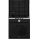 Pachet Franke Negru Mat Cuptor FCO 86 H BT + Plita pe gaz FCH 604 3G TC MB C