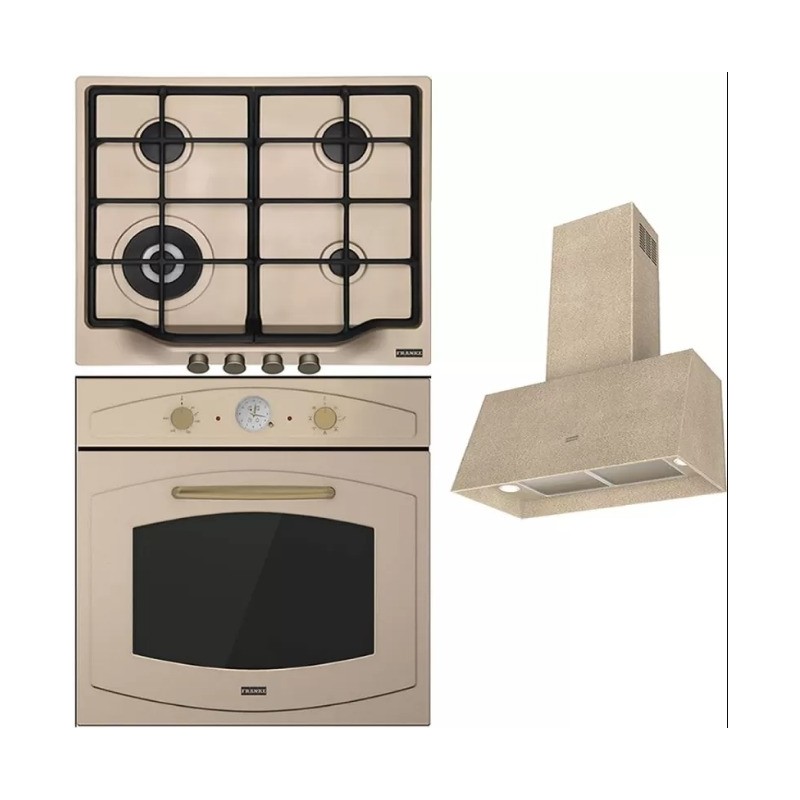 Pachet Franke Avena Cuptor electric FCO 86 H OA + Plita pe gaz FCH 604 3G TC OA C + Hota decorativa 70cm FCO 70 OA