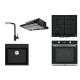 Pachet Franke CHIUVETA MRG 610-52 TL+BATERIE Sirius Extractibil+CUPTOR FSM 86 H XS +PLITA FCH 604 3G TC MB C+HOTA FSM 601 BK/GL 
