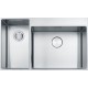 FRANKE Chiuveta Box Center BWX 220-54-27, semifilo/ filotop, inox lucios, cuva accesorii stanga, 86x51 cm
