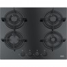 FRANKE Plita gaz Mythos FHCR 604 4G HE BK C, Negru, sticla, 4 arzatoare, gratare fonta, 60 cm