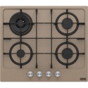 FRANKE Plita gaz Maris FHMA 604 3G DC OY C, Oyster, 4 arzatoare, gratare fonta, 60 cm