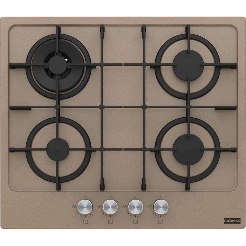 FRANKE Plita gaz Maris FHMA 604 3G DC OY C, Oyster, 4 arzatoare, gratare fonta, 60 cm