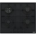FRANKE Plita gaz Maris FHMA 604 3G DC MB C, Matte Black/ Negru Mat, 4 arzatoare, gratare fonta, 60 cm