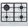 FRANKE Plita gaz Smart FHSM 604 3G DC XS C, Inox, 4 arzatoare, gratare fonta, 60 cm