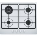 FRANKE Plita gaz Smart FHSM 604 3G DC XS E, Inox, 4 arzatoare, gratare emailate,60 cm