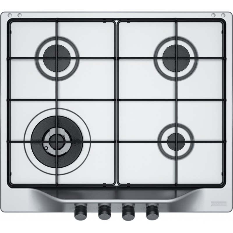 FRANKE Plita gaz FHTL 604 3G TC XS E, Inox Satinat, 4 arzatoare, gratare emailate,60 cm