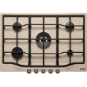 FRANKE Plita Gaz Rustic FCH 755 4G TC OA C Avena, 5 arzatoare, gratare fonta, 75 cm