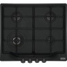 FRANKE Plita Gaz Rustic FCH 604 3G TC MB C Matte Black/ Negru mat, 4 arzatoare, gratare fonta, 60 cm