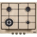FRANKE Plita Gaz Rustic FCH 604 3G TC OA E Avena, 4 arzatoare, tripla coroana, gratare emailate, 60 cm