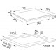 FRANKE Plita Inductie Maris, FMA 804 I F BK, Negru, Sticla, 4 zone gatit, zone flexi, Sliding Touch, 77 cm
