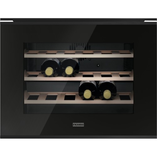 FRANKE Vitrina vin FMY 24 WCR BK Negru, 66 l , 24 sticle, Display digital, 60 cm