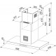 FRANKE Hota Decorativa Mythos Air Hub FTMY AH BK MATT F90 Matte Black/negru mat, 740 mᶾ/h, 90 cm