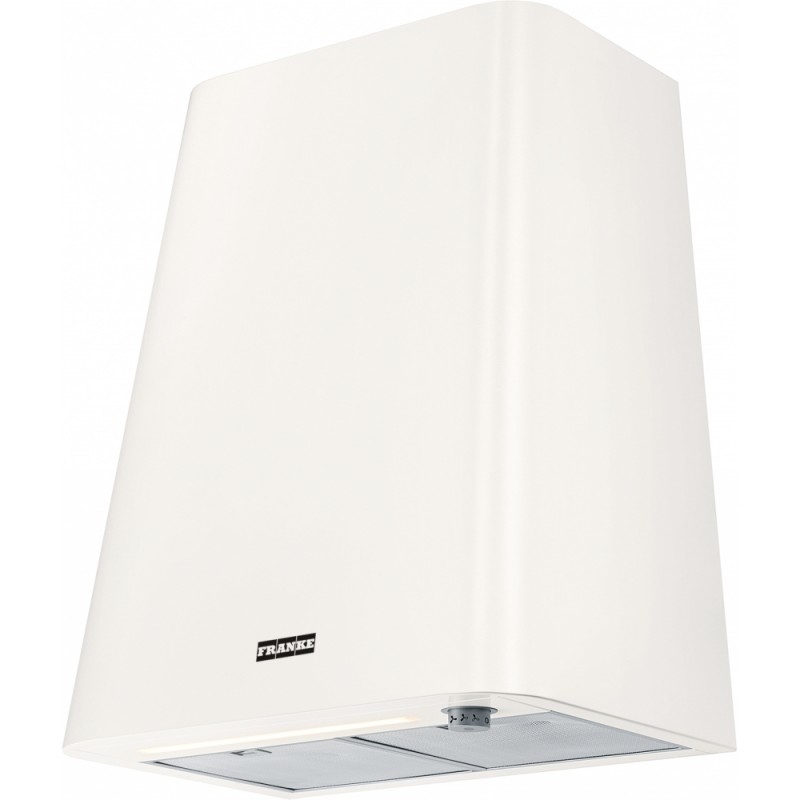FRANKE Hota perete Smart Deco FSMD 508 WH, alb, 630 mᶾ/h, 50 cm, Comanda buton rotativ
