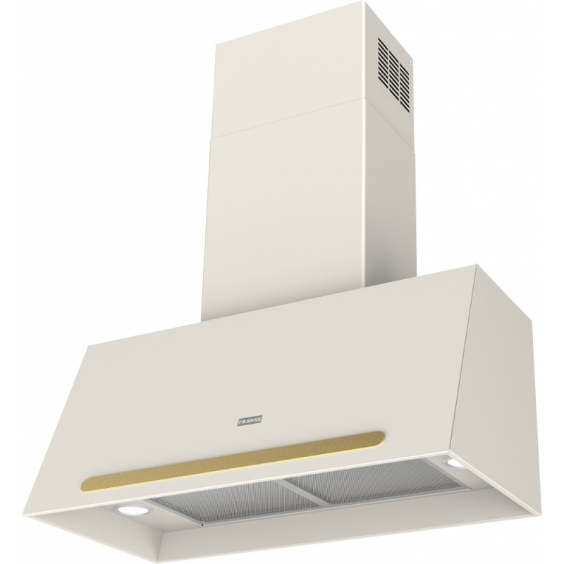 FRANKE Hota decorativa FCO 70 PW/G Pearl White/ Panna, 600 mᶾ/h, comanda Push Pull, 70 cm