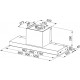 FRANKE Hota built-in/ incorporabila, Style Plus FST PLUS 608 X, 650 mᶾ/h, 60 cm, comanda buton rotativ