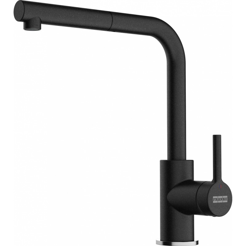 FRANKE Baterie Smart Lina L, Dus Extractibil, Nero/Negru, monocomanda