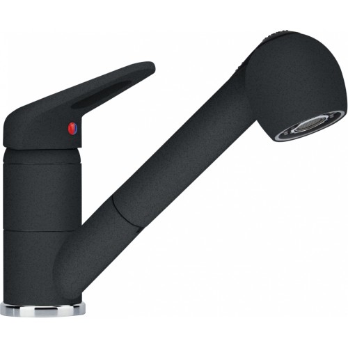 FRANKE Baterie Novara Plus Dus Extractabil Negru, monocomanda