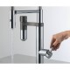 FRANKE Baterie Vital Semi-Pro Crom/Gun Metal (baterie cu filtrare a apei), cu filtru de apa potabila