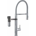 FRANKE Baterie Vital Semi-Pro Crom/Gun Metal (baterie cu filtrare a apei), cu filtru de apa potabila