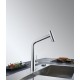 FRANKE Baterie Icon Extractibil jet dublu Crom, monocomanda