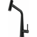 FRANKE Baterie Icon Extractibil jet dublu Black Matt, monocomanda