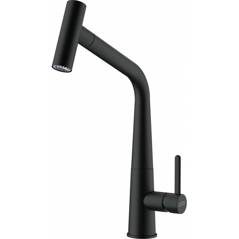 FRANKE Baterie Icon Extractibil jet dublu Black Matt, monocomanda