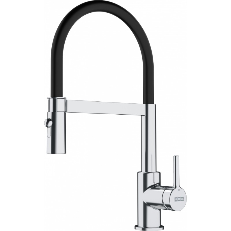 FRANKE Baterie Lina Semi Pro, Dus, Crom/Negru