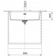 Chiuveta Franke MARIS Sottotop MRG 110-72 Negru Fragranite