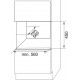 FRANKE Vitrina vin incorporabila Mythos FMY 24 WCR XS Inox, fata sticla neagra, 24 sticle, Rafturi Lemn, Display digital