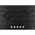 FRANKE Plita gaz Maris FHMA 755 4G DCL BK C Nero 5 arzatoare, sticla,  gratare fonta, 73 cm