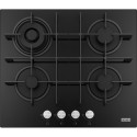 FRANKE Plita gaz Maris FHMA 604 3G DC BK C Nero, 4 arzatoare, sticla, gratare fonta, 60 cm