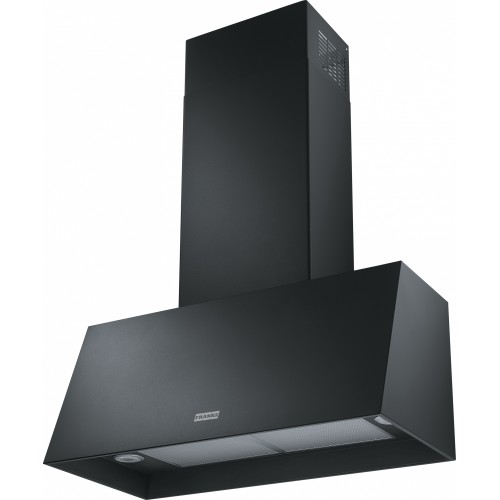 FRANKE Hota perete Trendline Plus, FCO 70 BK, negru mat, 600 mᶾ/h, 70 cm, Butoane push pull