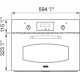FRANKE Cuptor microunde incorporabil Classic Line, FMW 45 CL G PW, Panna, display LCD, 4 funcții, 34 L