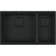 FRANKE Chiuveta Kubus 2 KNG PRO 120, Matte Black/ negru mat, montaj sub blat, accesorii incluse, 76 cm