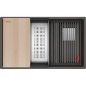 FRANKE Chiuveta Kubus 2 KNG PRO 120, Slate grey, montaj sub blat, accesorii incluse, 76 cm